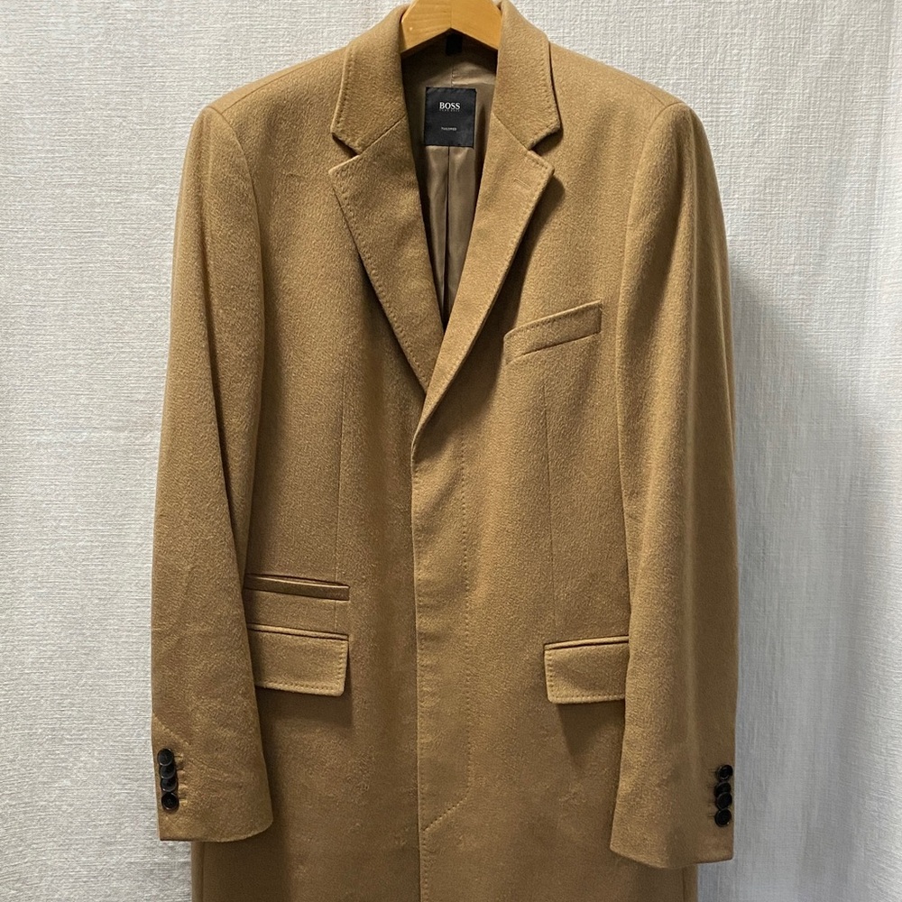 Boss Hugo Boss 100% Cashmere Permanent Style Overcoat
